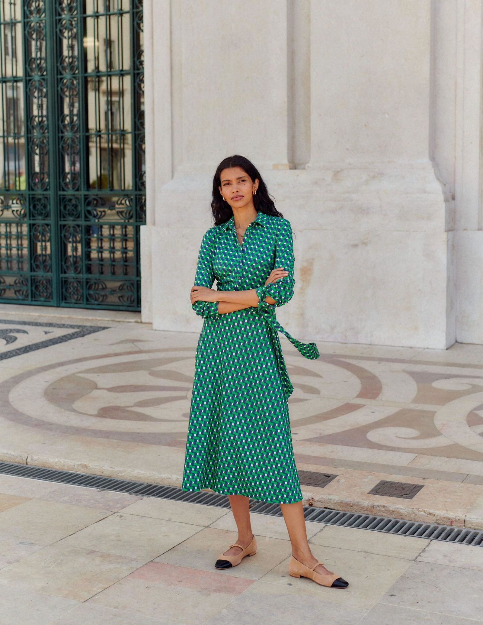 40% off BODEN Laura Jersey Midi Shirt Dress