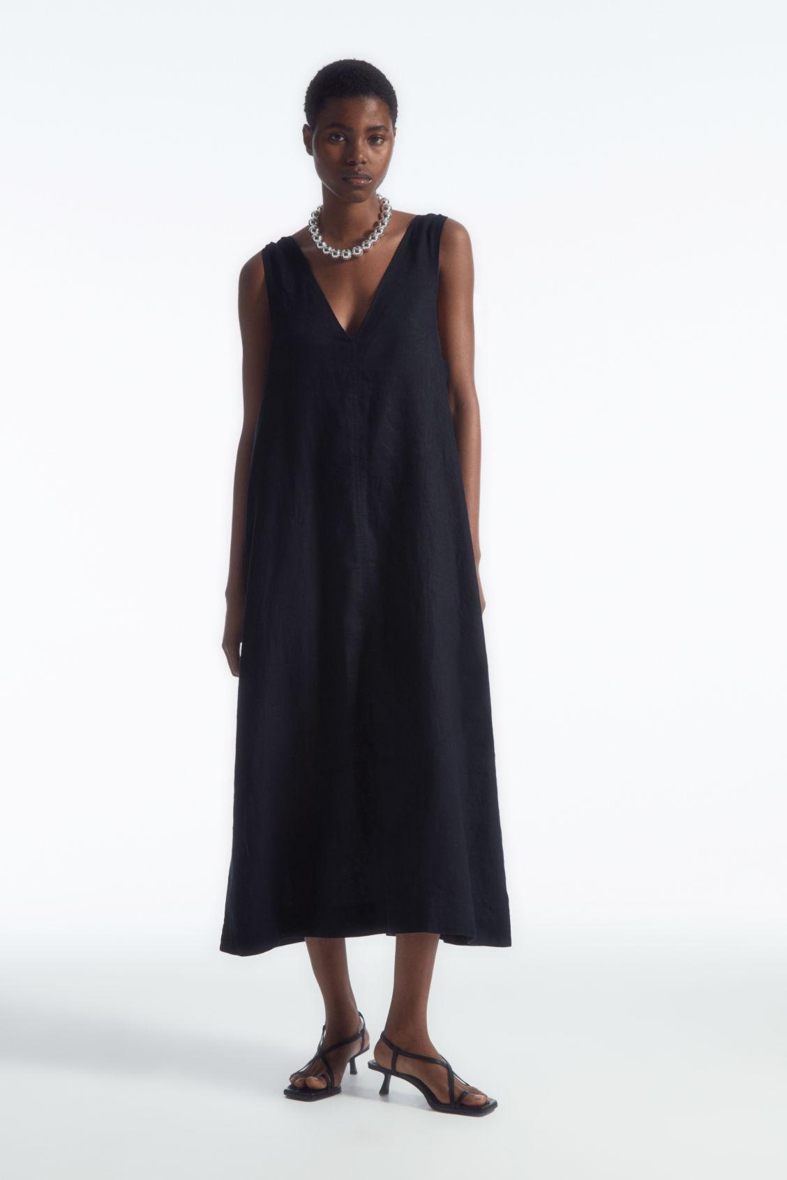 reformation breslyn linen dress Reformation Yellow/White Linen 'Breslyn' Dress Size Medium with Tags