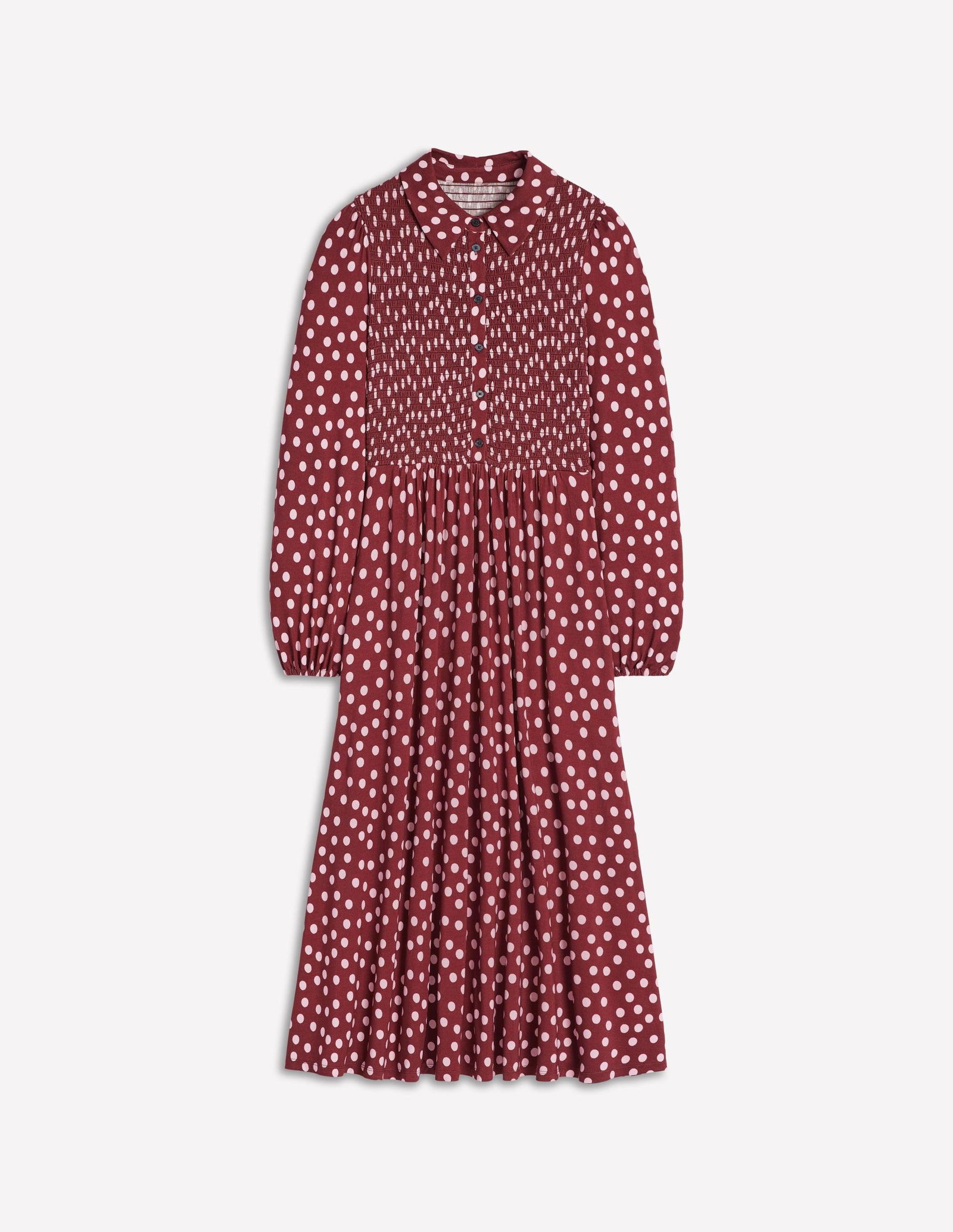 BODEN Smocked Jersey Shirt Dress | endource
