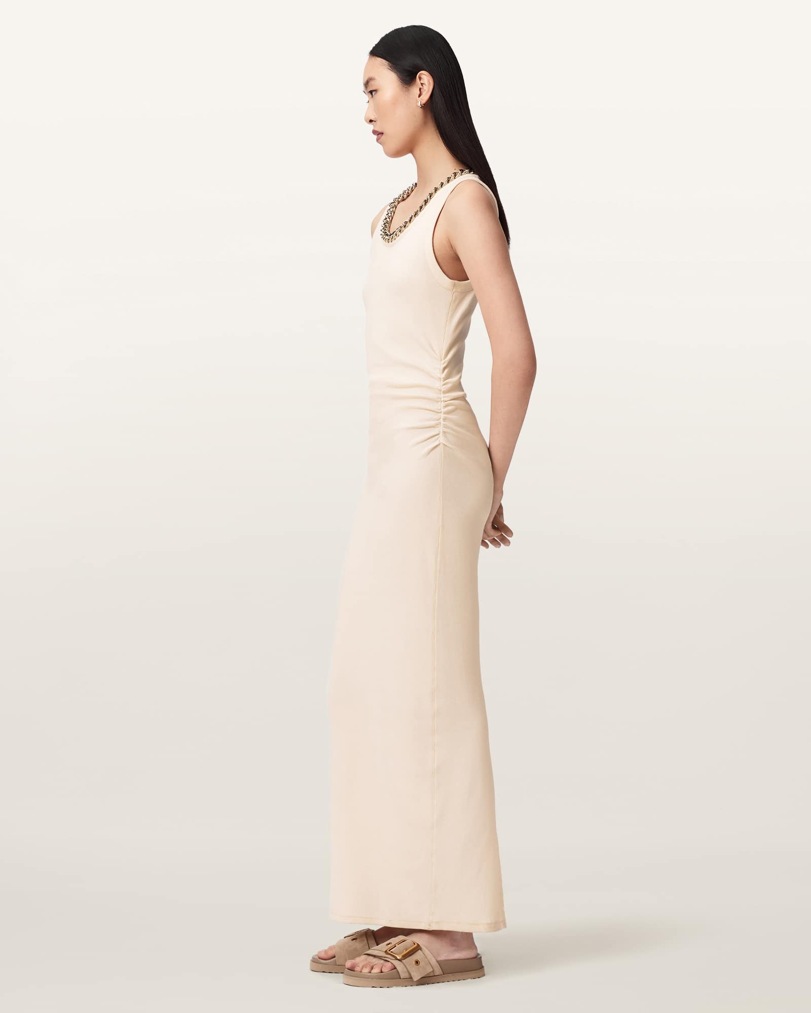 ALLSAINTS Lucy Sleeveless Bodycon Maxi Dress | endource