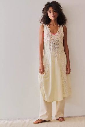 embroidered midi dress free people FREE PEOPLE Haven Midi Slip Embroidered Dress – Lusso Di Luna Boutique main image 0