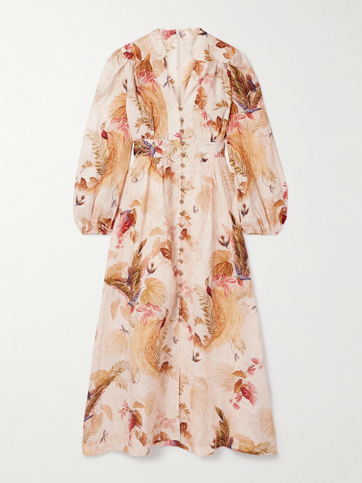 zimmermann ascension midi dress Zimmermann Ascension Plunge Midi-Dress