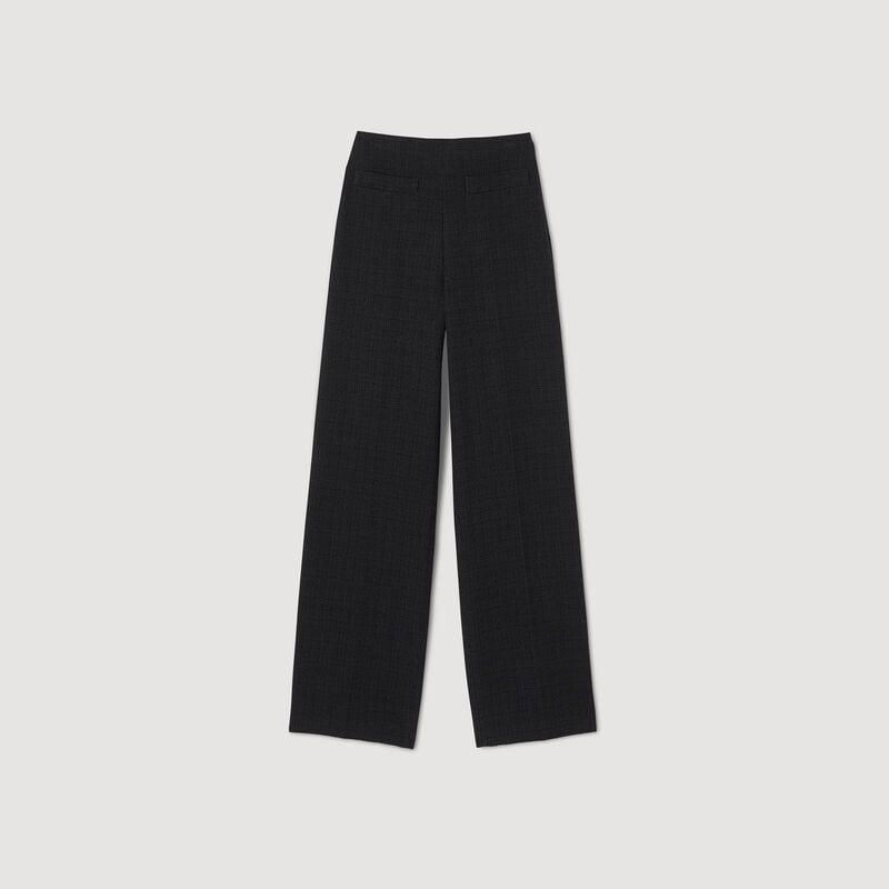 Black wide-leg trousers from SANDRO
