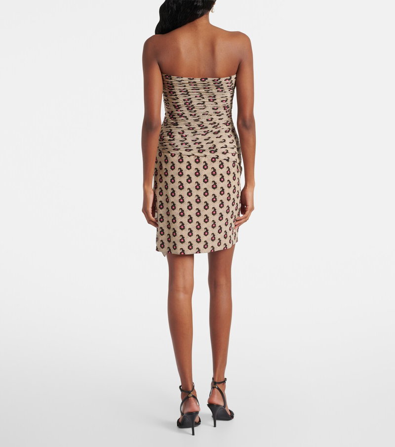Valentino strapless mini dress with floral print