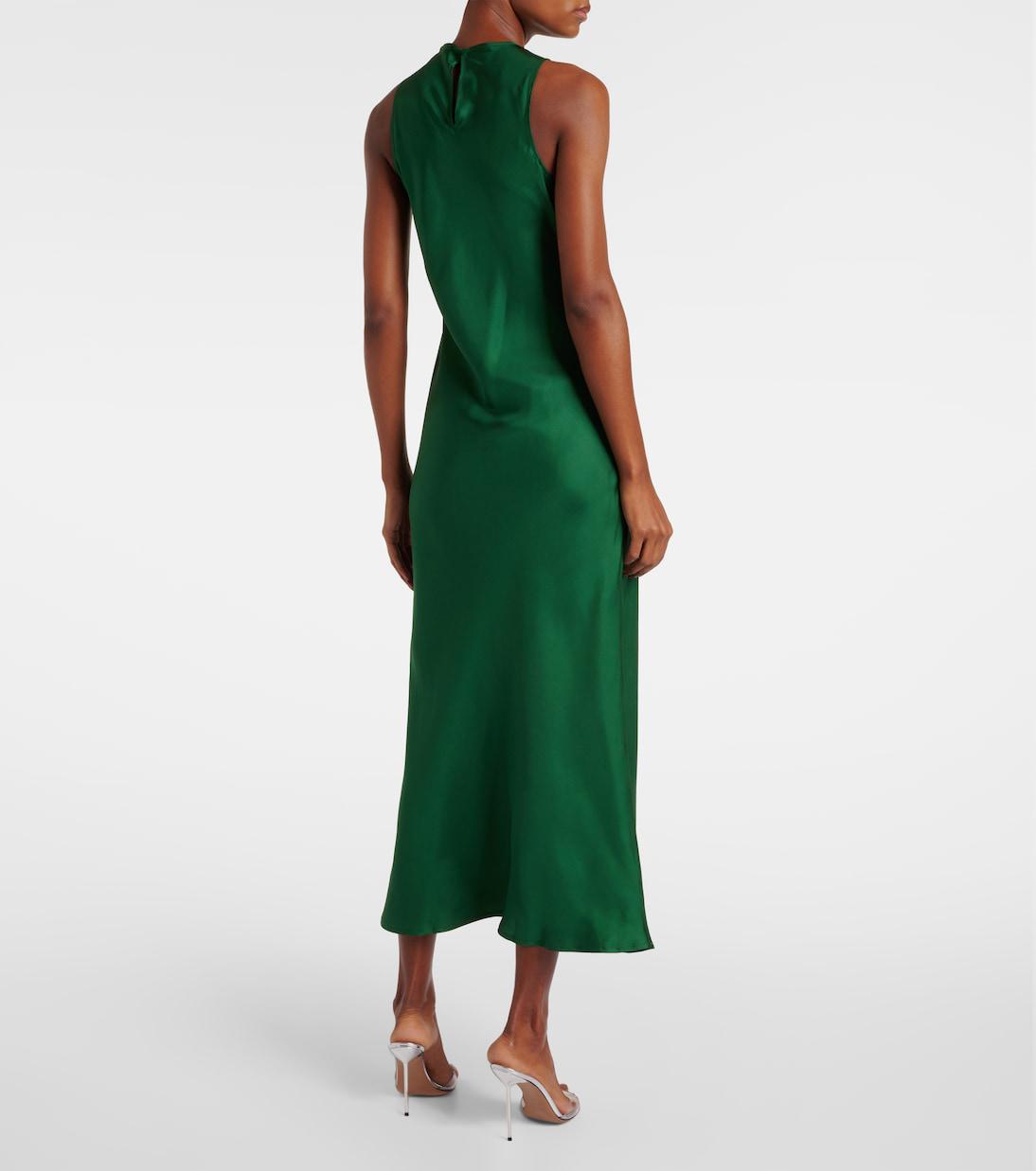 asceno valencia silk satin slip dress ASCENO Valencia Silk Twill Maxi Dress