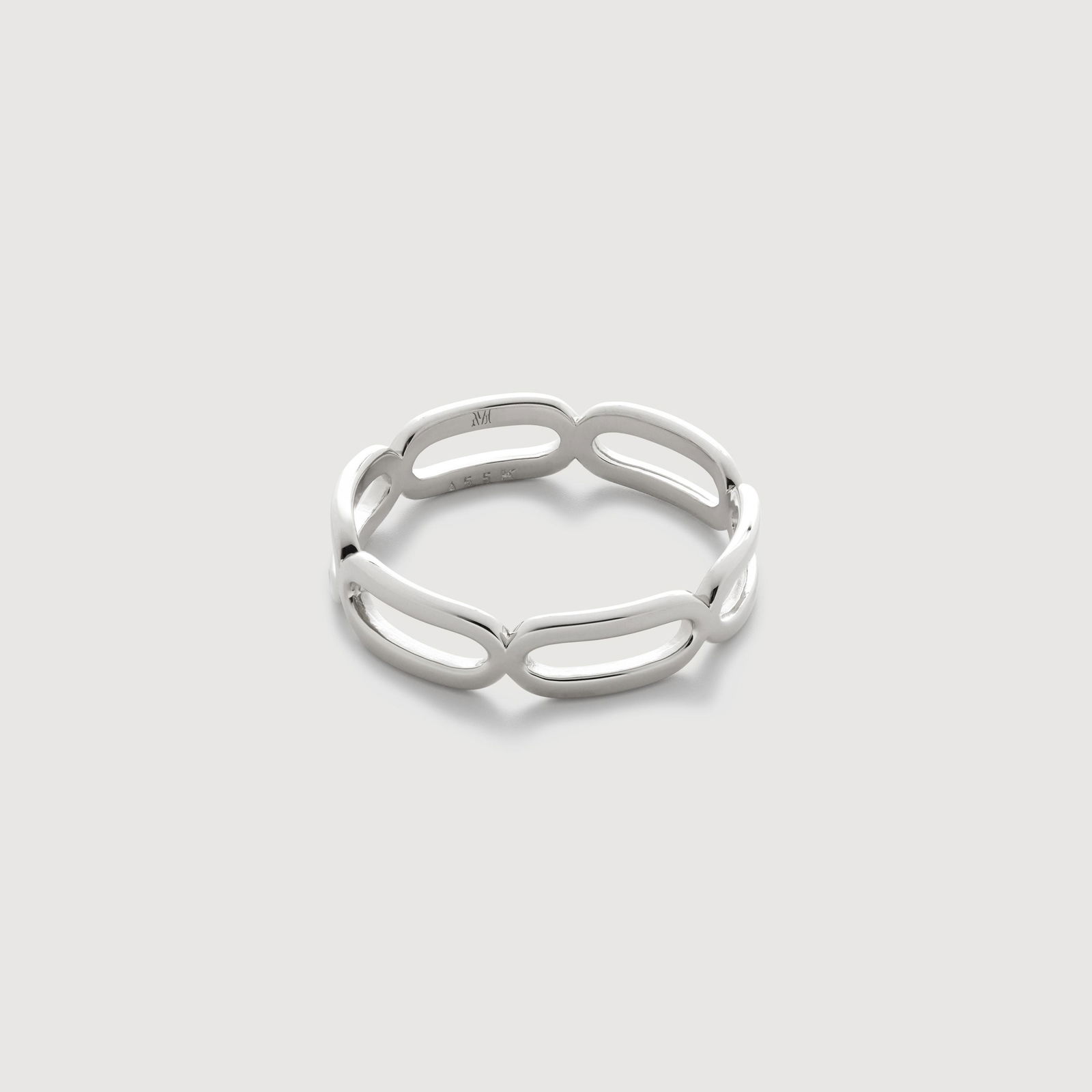 MONICA VINADER Paperclip Stacking Ring in Sterling Silver Endource