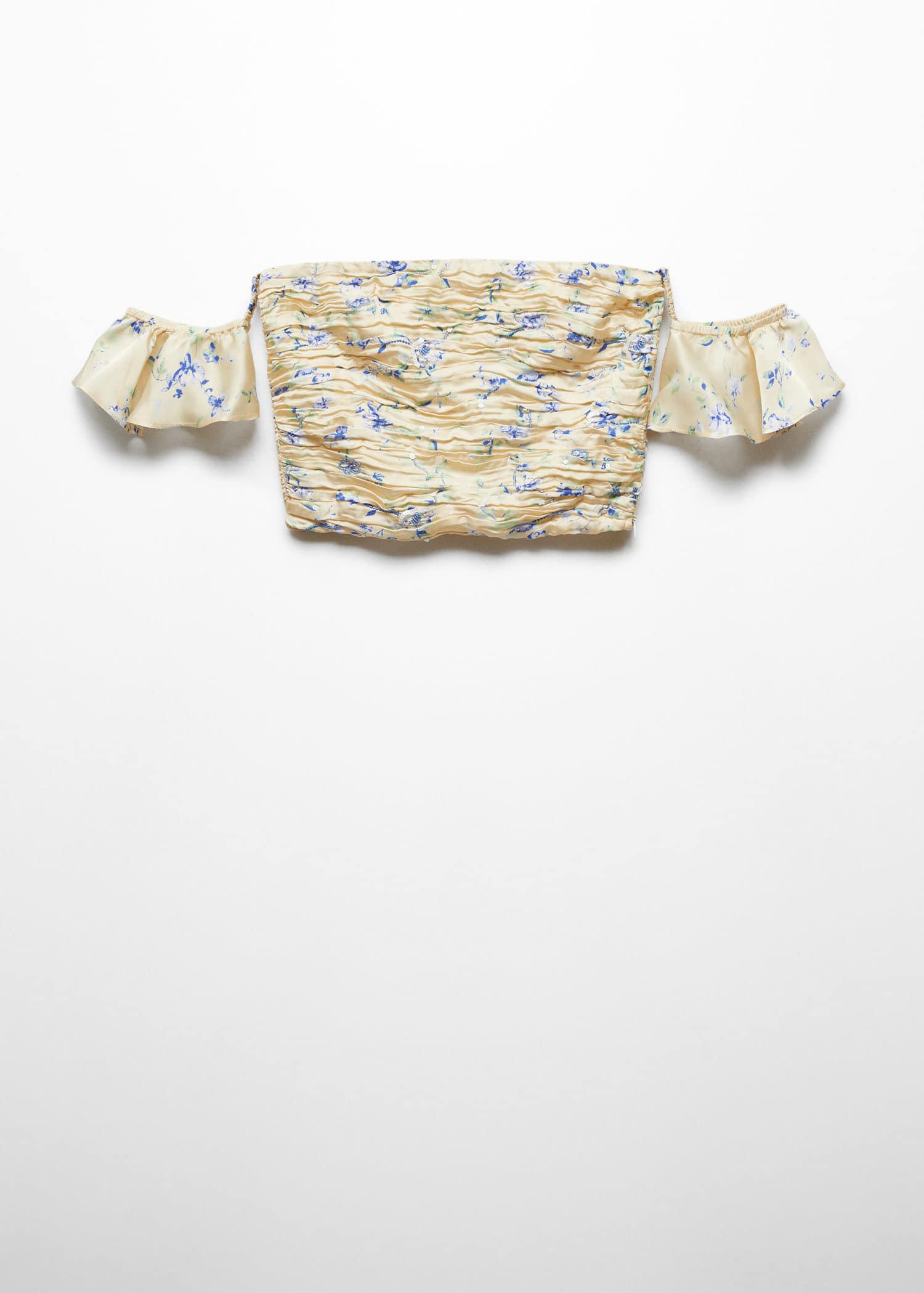 Ruched Strapless Bandeau Top main image 1