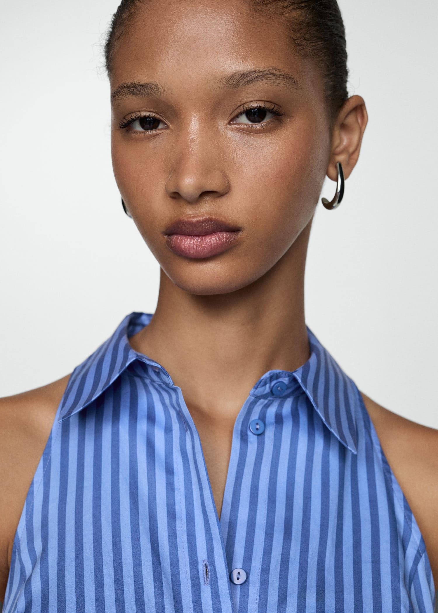 MANGO Striped Shirt Dress | endource