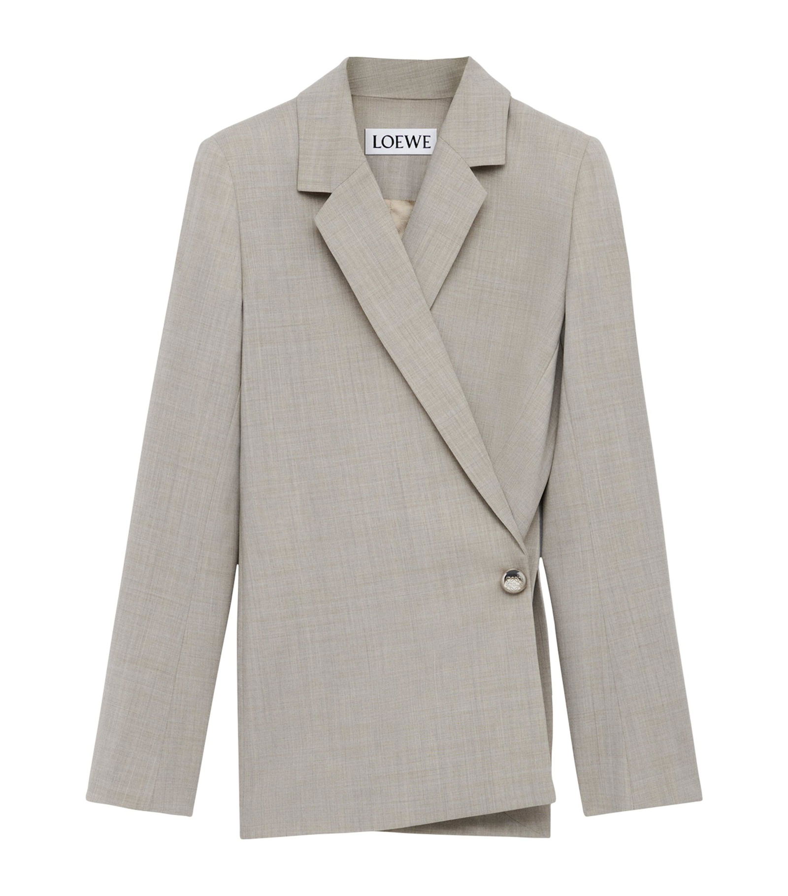 LOEWE Wool Side-Button Blazer | endource