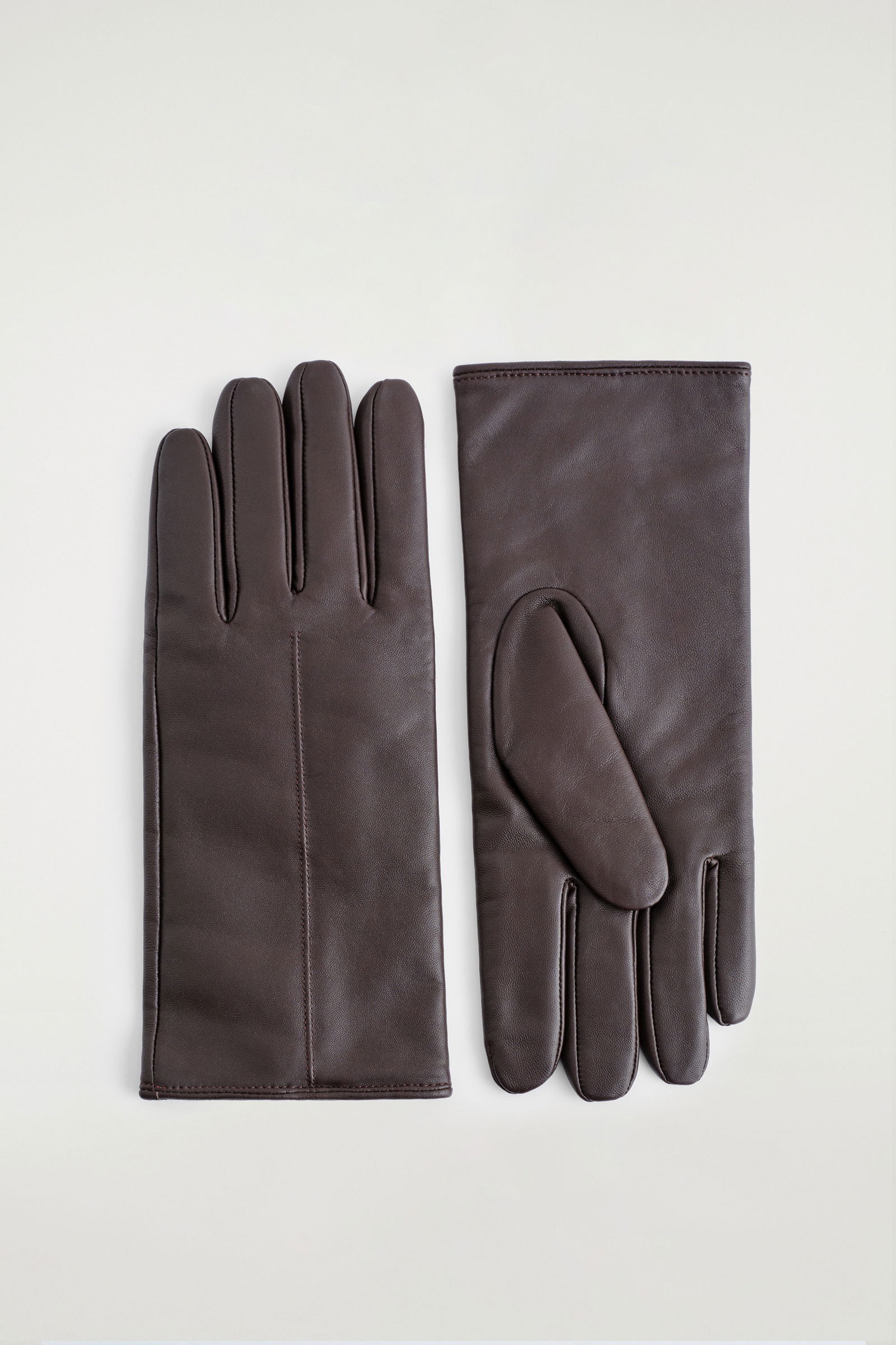 Cos Mittens COS Cashmere-Lined Leather Gloves | endource