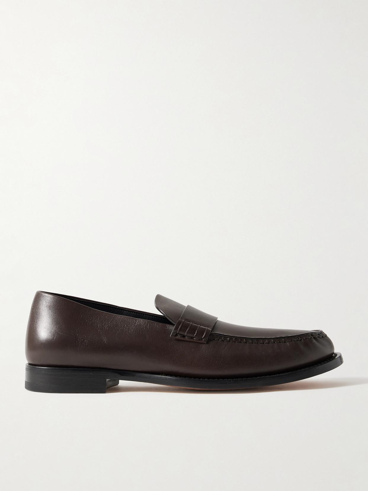 THE ROW Lars Leather Loafers | endource