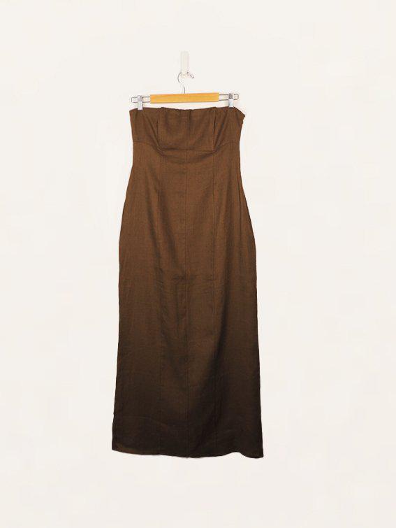 dissh brown strapless dress ALIAS CHOC TEXTURED DRESS main image 0