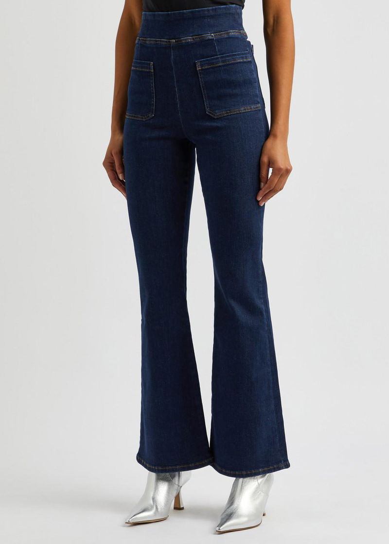 FRAME Bardot Jetset Flared-Leg Jeans endource