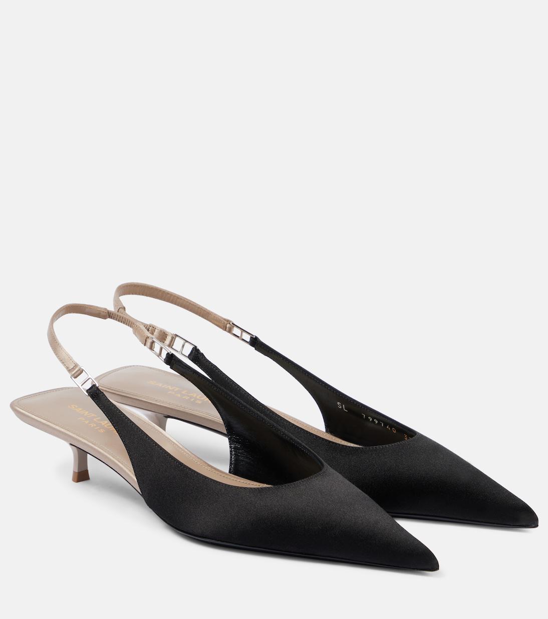SL CHERISH CRYSTAL SLINGBACK WINE CALFSKIN
