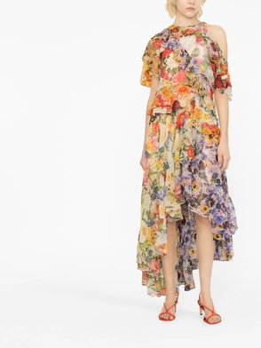 ZIMMERMANN Wonderland Floral Halterneck Dress | endource