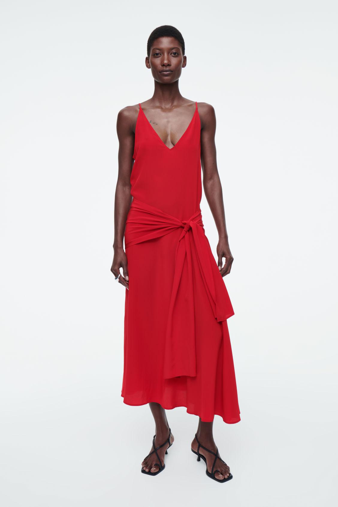 cos asymmetric silk dress with ties COS Asymmetric Silk Dress with Ties | endource