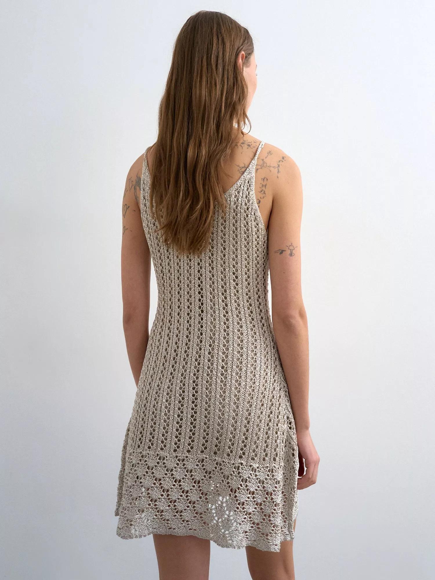 slim fit dress slacks NOOR Dress – Gold Handmade Crochet Dress – Amarotto Swimwear