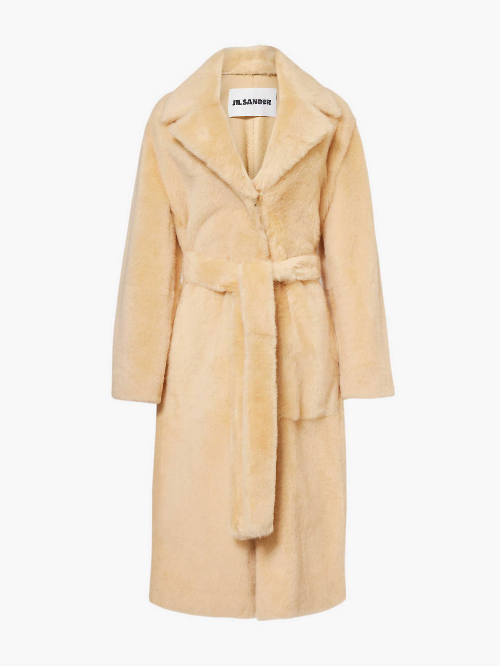 JIL SANDER Notch-Lapel Regular-Fit Shearling Coat | endource