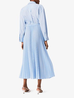 MAJE Ritiela Tie-Dye Print Woven Maxi Dress
