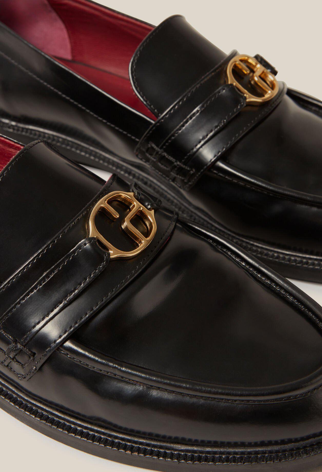 CLAUDIE PIERLOT Patent Leather Loafers | endource