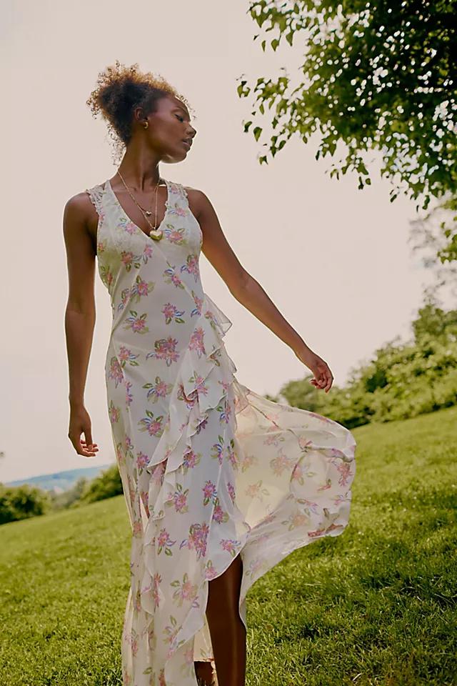 intimately free people maxi dress Intimately Free People Pink / Black Tiers For You Maxi Dress NEW Size Small