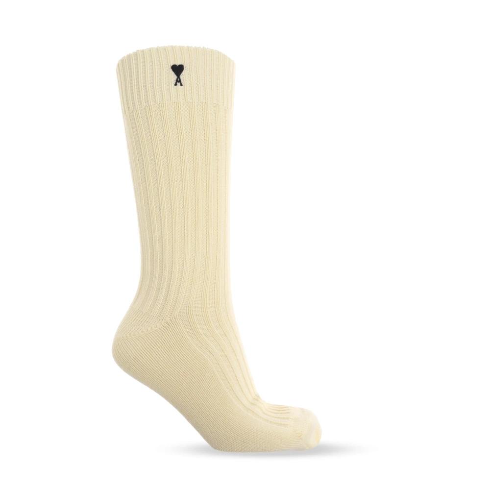 Ami Paris Three-Pack Of Socks With Embroidered Logo | endource