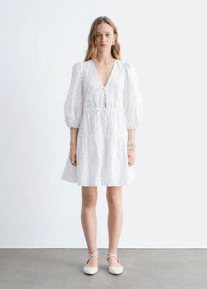 knee length dresses for ladies STAUD Amelie Linen Dress main image 1