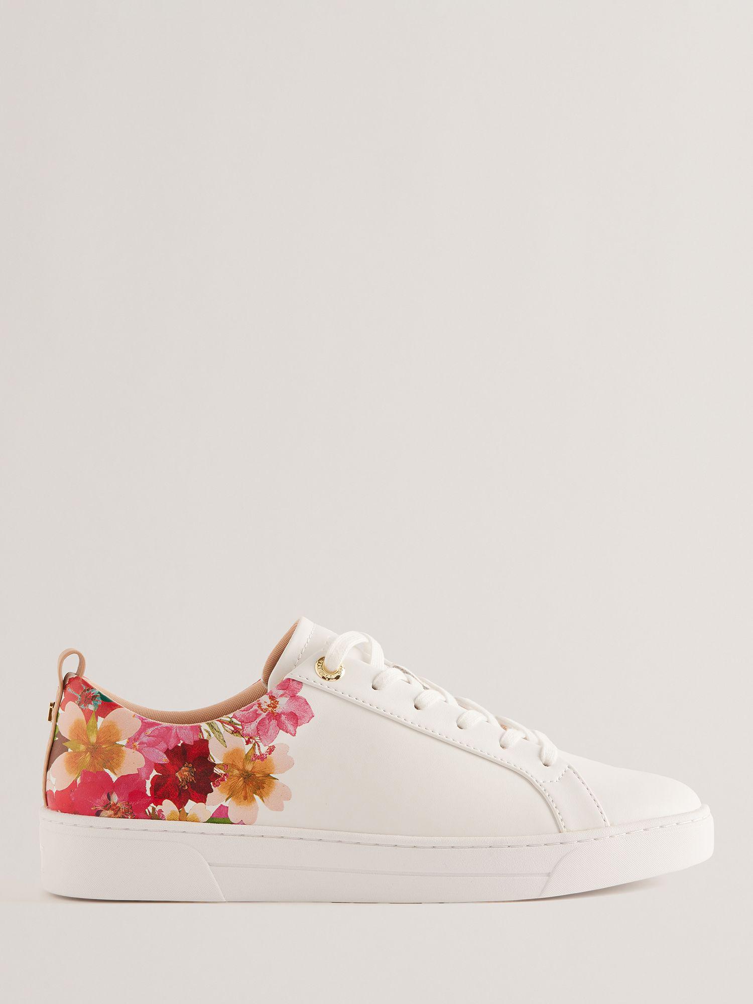 TED BAKER Alissn Floral Leather Cupsole Trainers endource