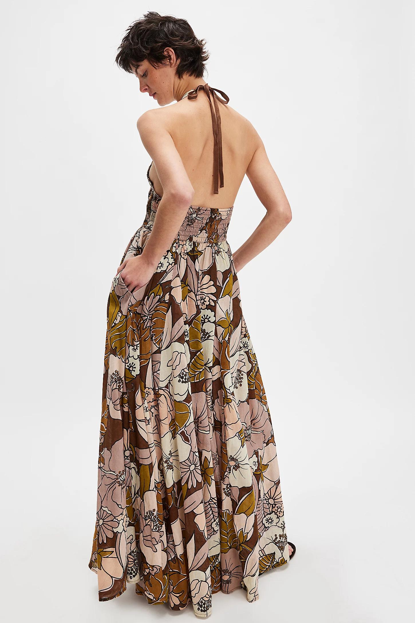 bayside florals maxi dress Bayside Floral Dress | Blue And Pink Floral Maxi Dress
