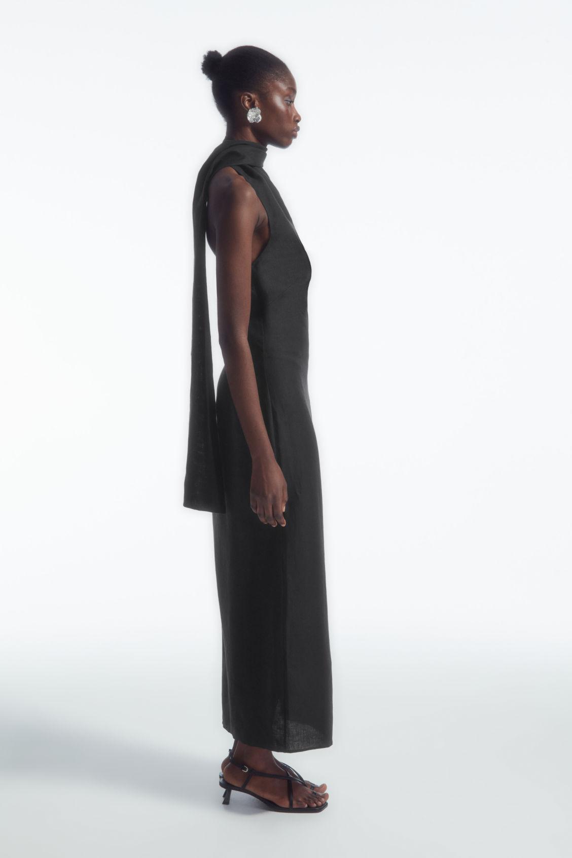 COS Scarf-Detail Linen Dress | endource