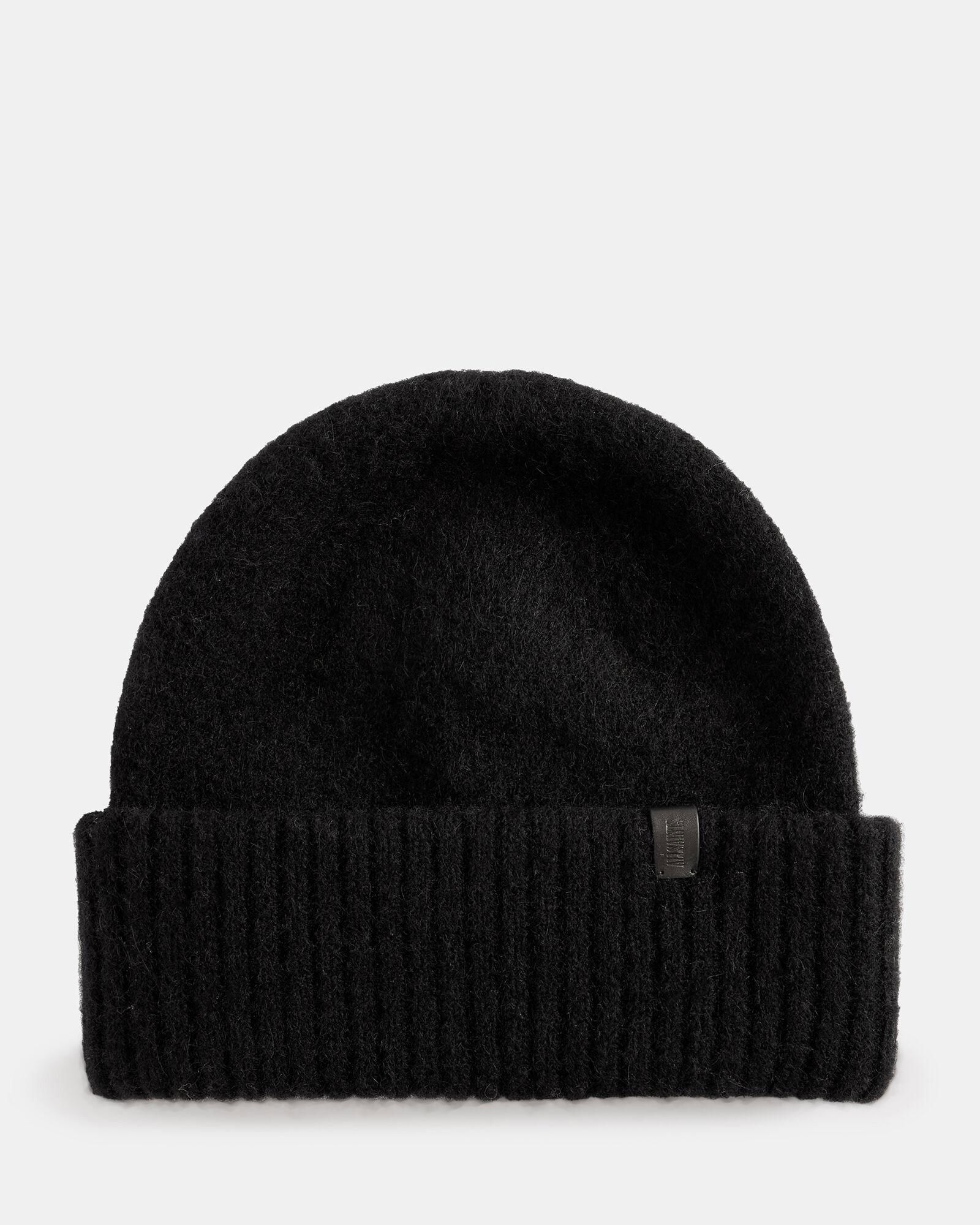 AllSaints Jesse Alpaca Wool Blend Brushed Beanie ALLSAINTS Jesse Alpaca-Wool Blend Brushed Beanie | endource main image 4