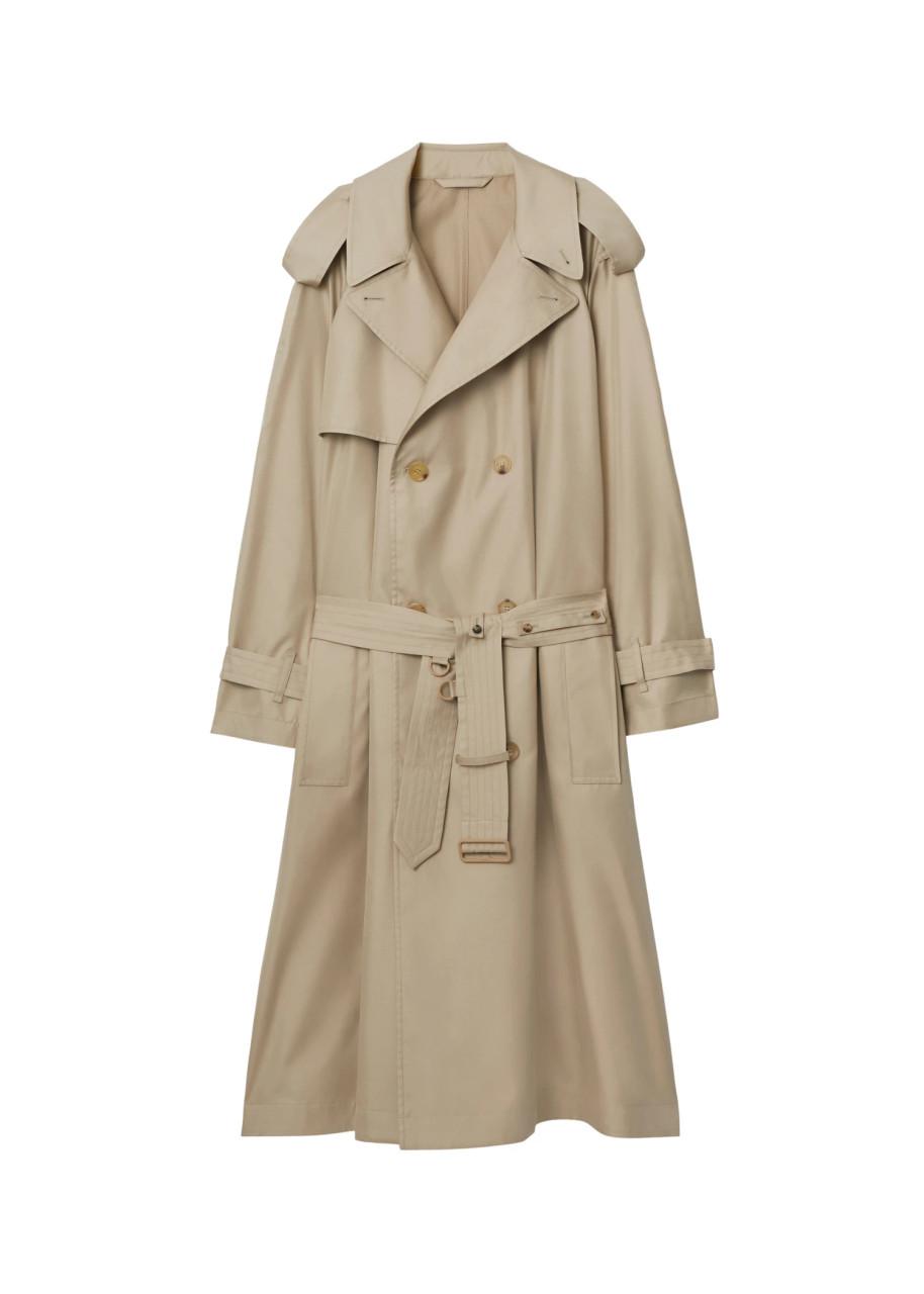 CONCORDE B candy pink - long silk trench