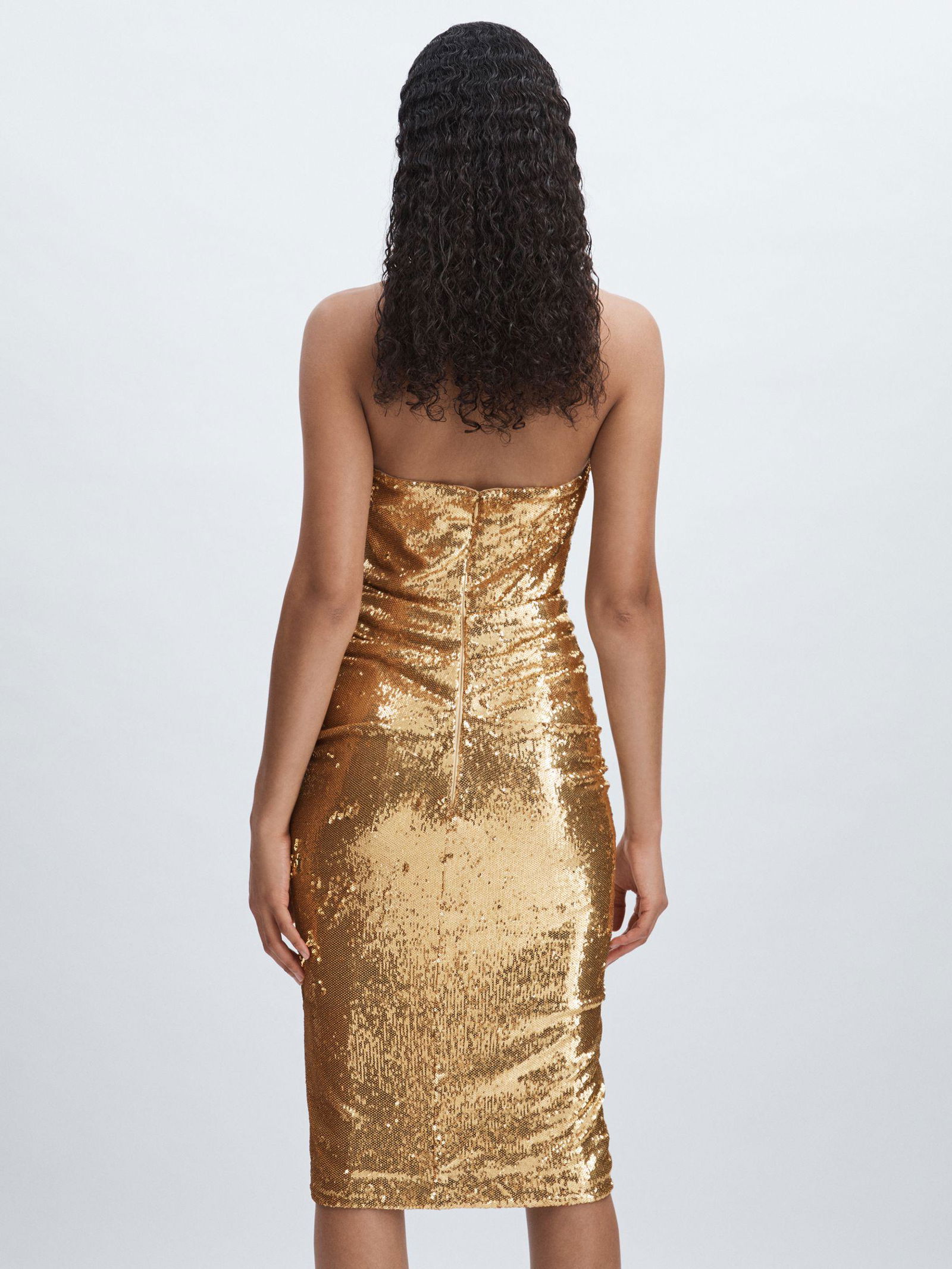 gold reiss dress Aida Purple & Gold Long Sleeve Mini Dress – Girl In Mind