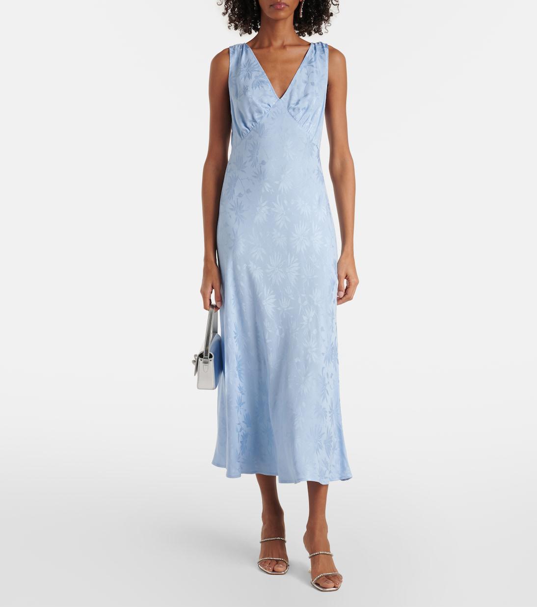 sandrine floral halter midi dress Sandrine Floral Halter Midi Dress
