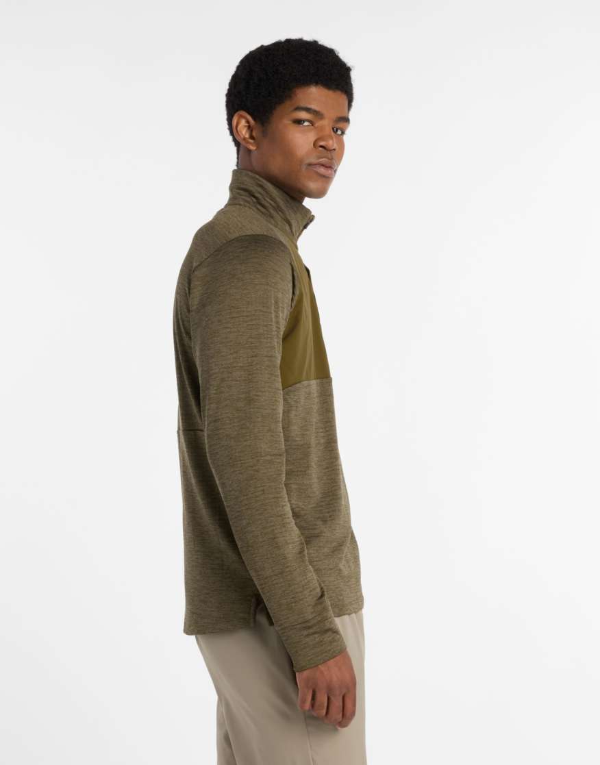 New Balance Cold NEW BALANCE Athletics Heat Grid 1/2 Zip In Brown | endource