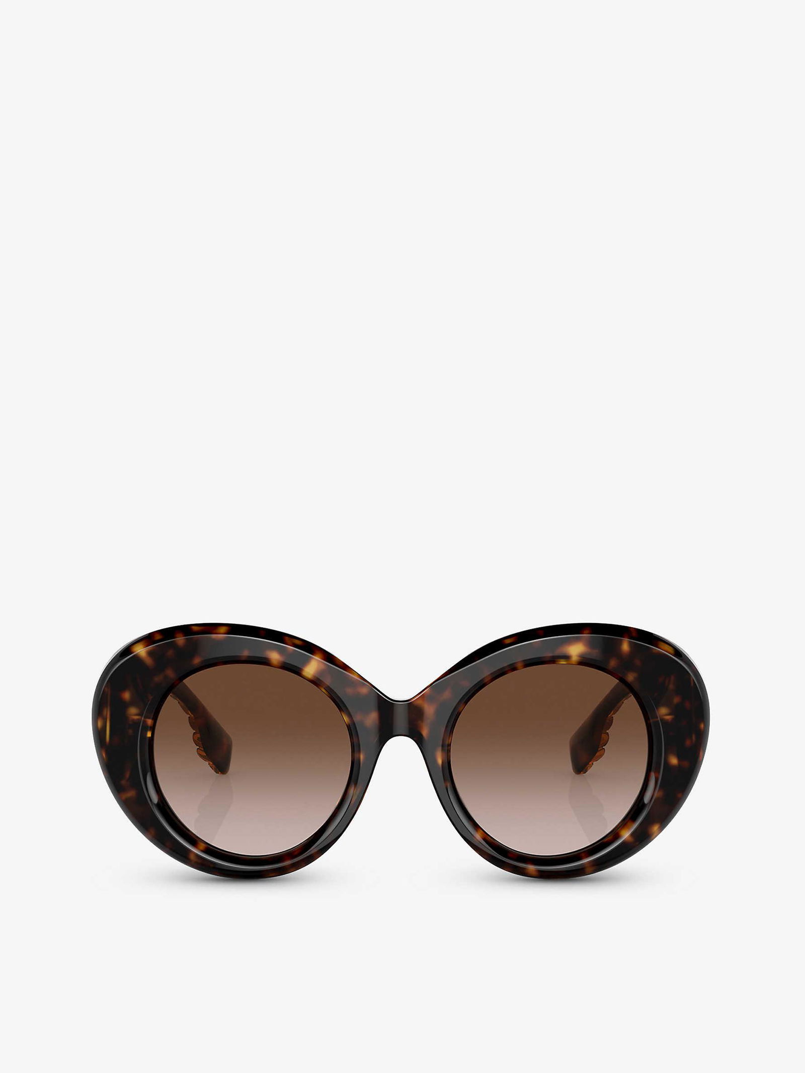 BURBERRY BE4370U Margot Round-Frame Tortoiseshell Sunglasses in 