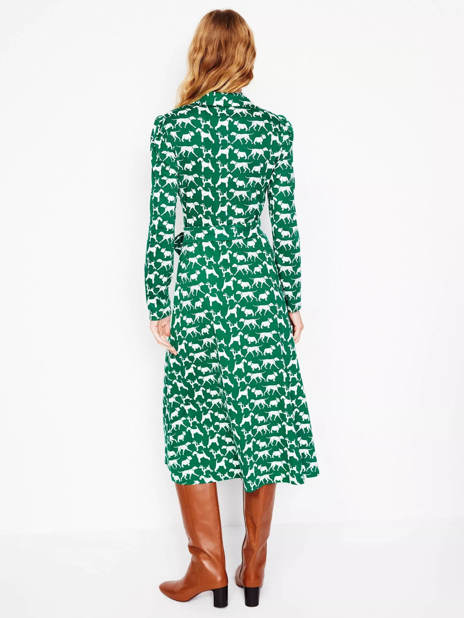 BODEN Imogen Dog Collared Jersey Dress | endource