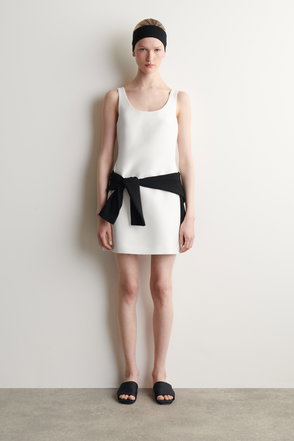 REISS Ray Drop Waist Mini Dress | endource
