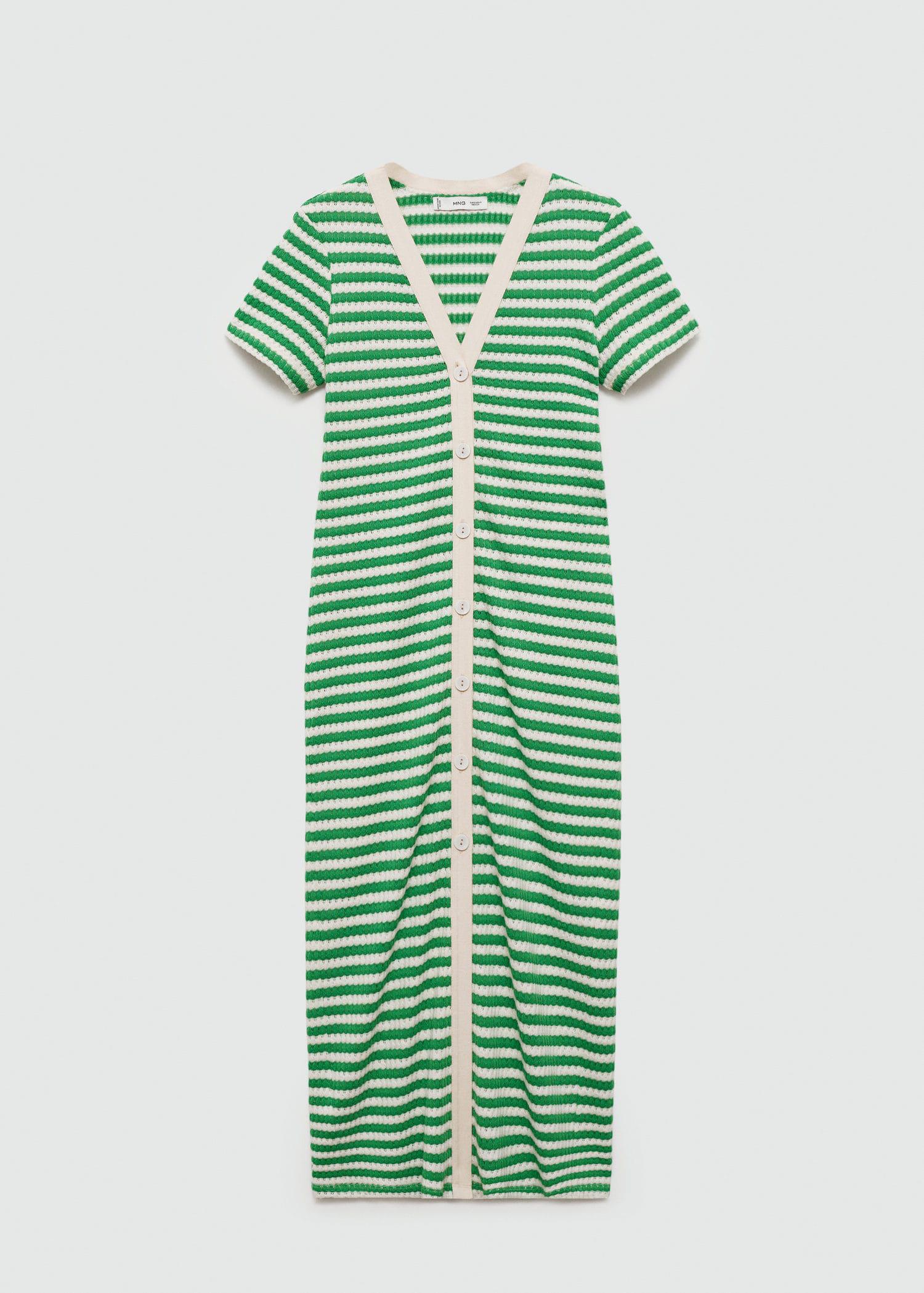 MANGO Striped Jersey Dress | endource