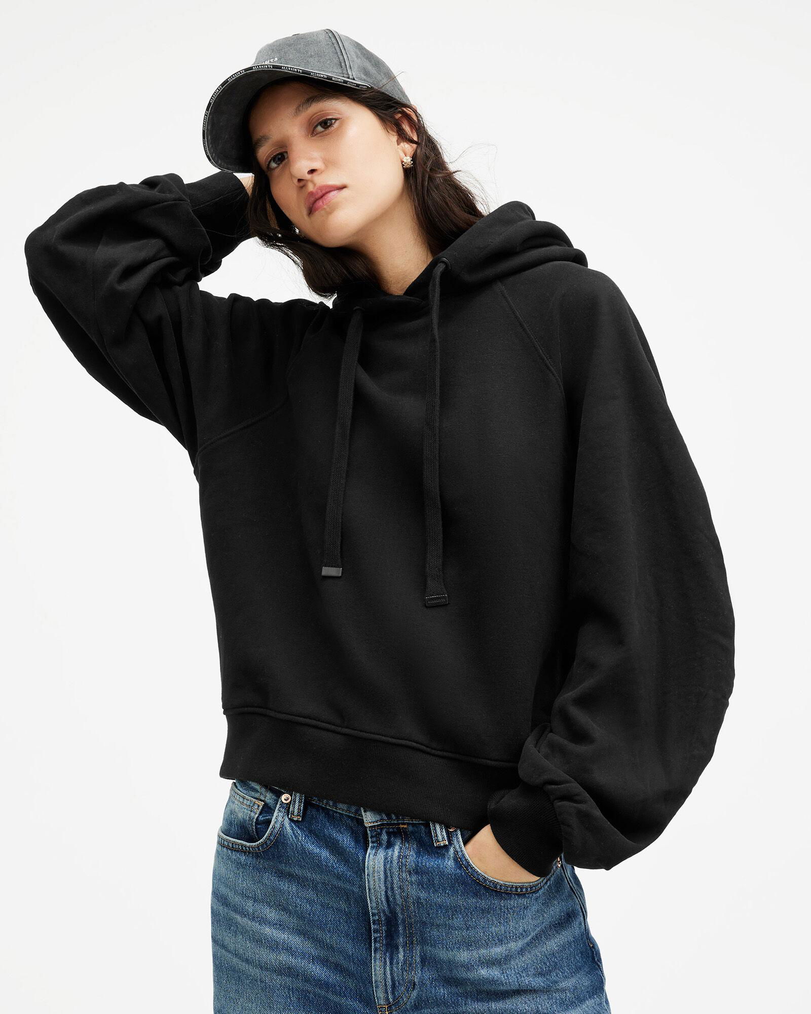 Sweat Capuche All Saints Noir 1/4 Zip - Femme XS, état Excellent