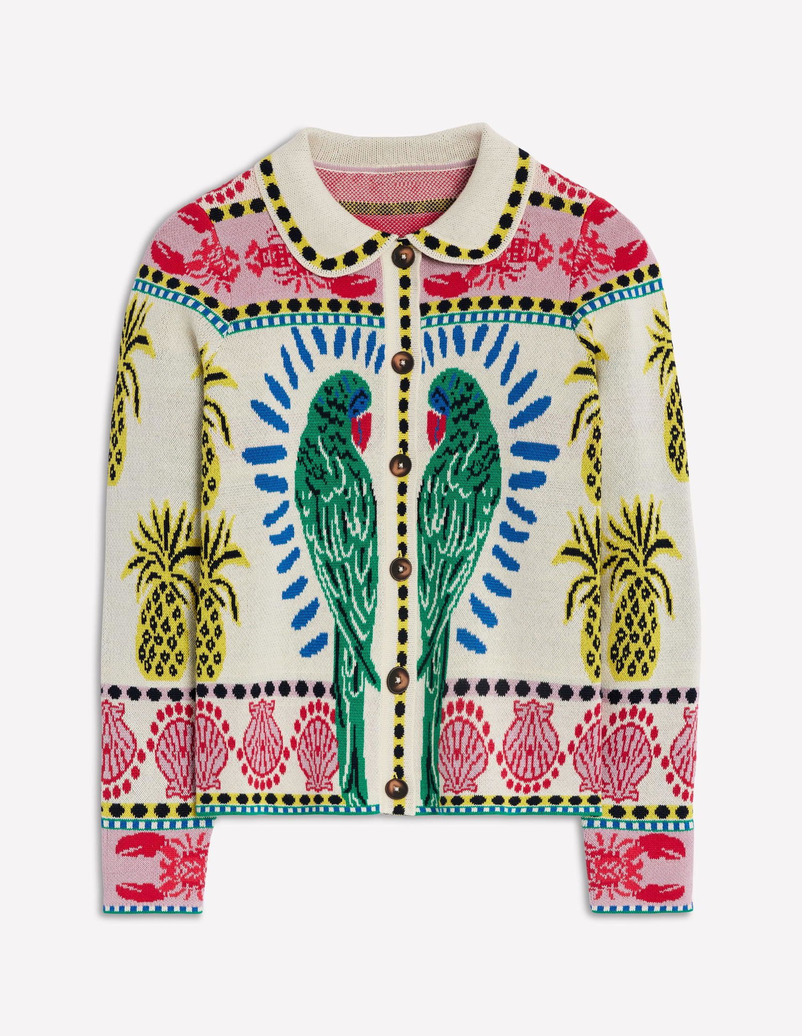 BODEN Jacquard Knitted Shacket | endource