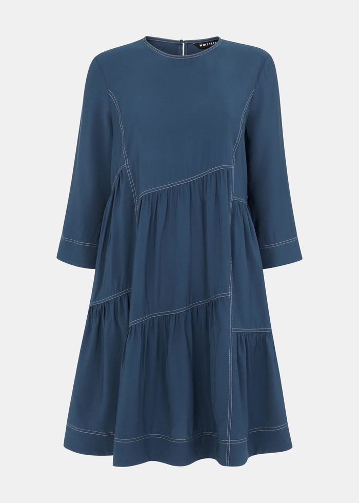 WHISTLES Phoebe Seam Trapeze Dress | endource