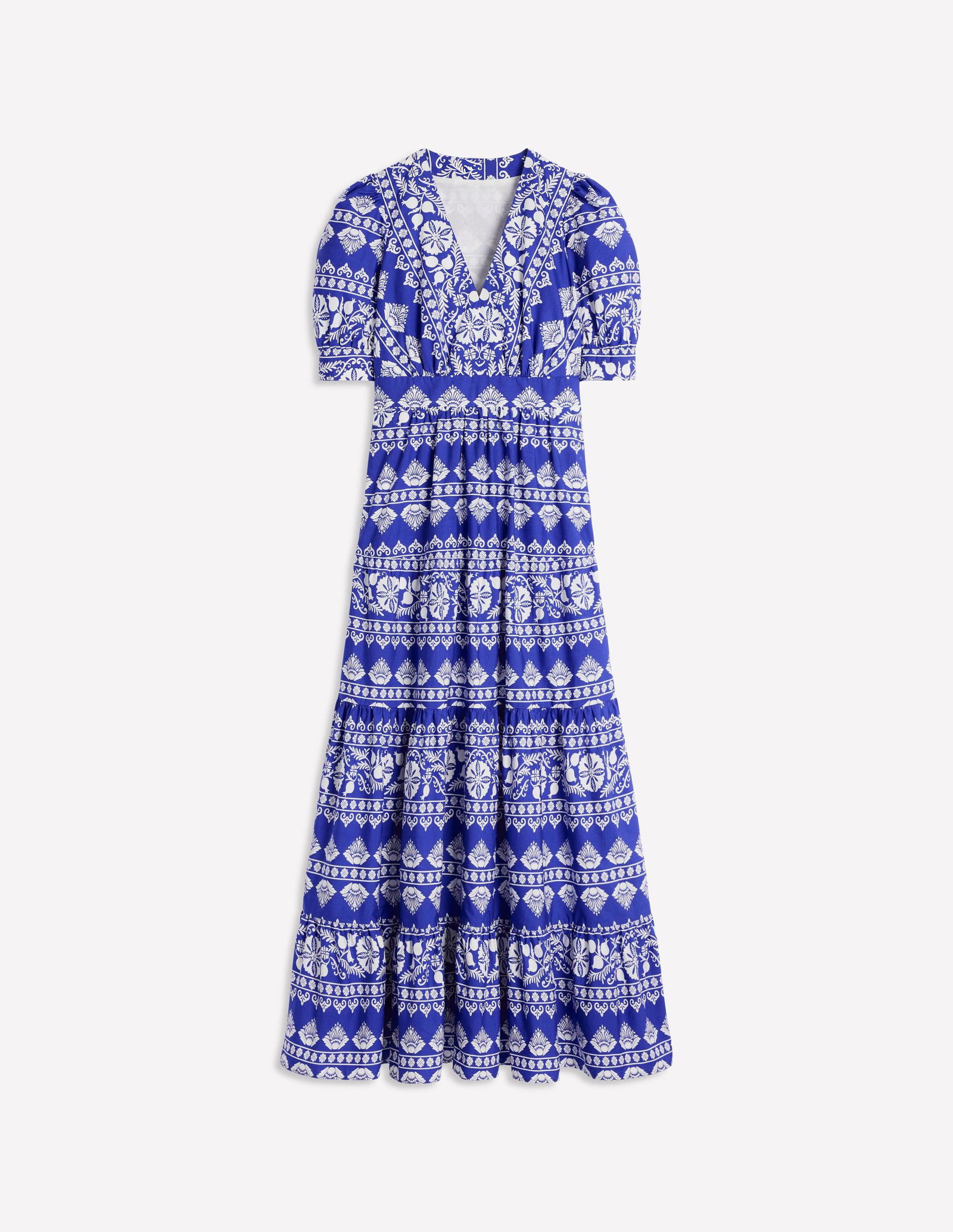 chinese dress ladies Bella Puff Sleeve Maxi Dress-Multi, Blossom Cascade main image 1