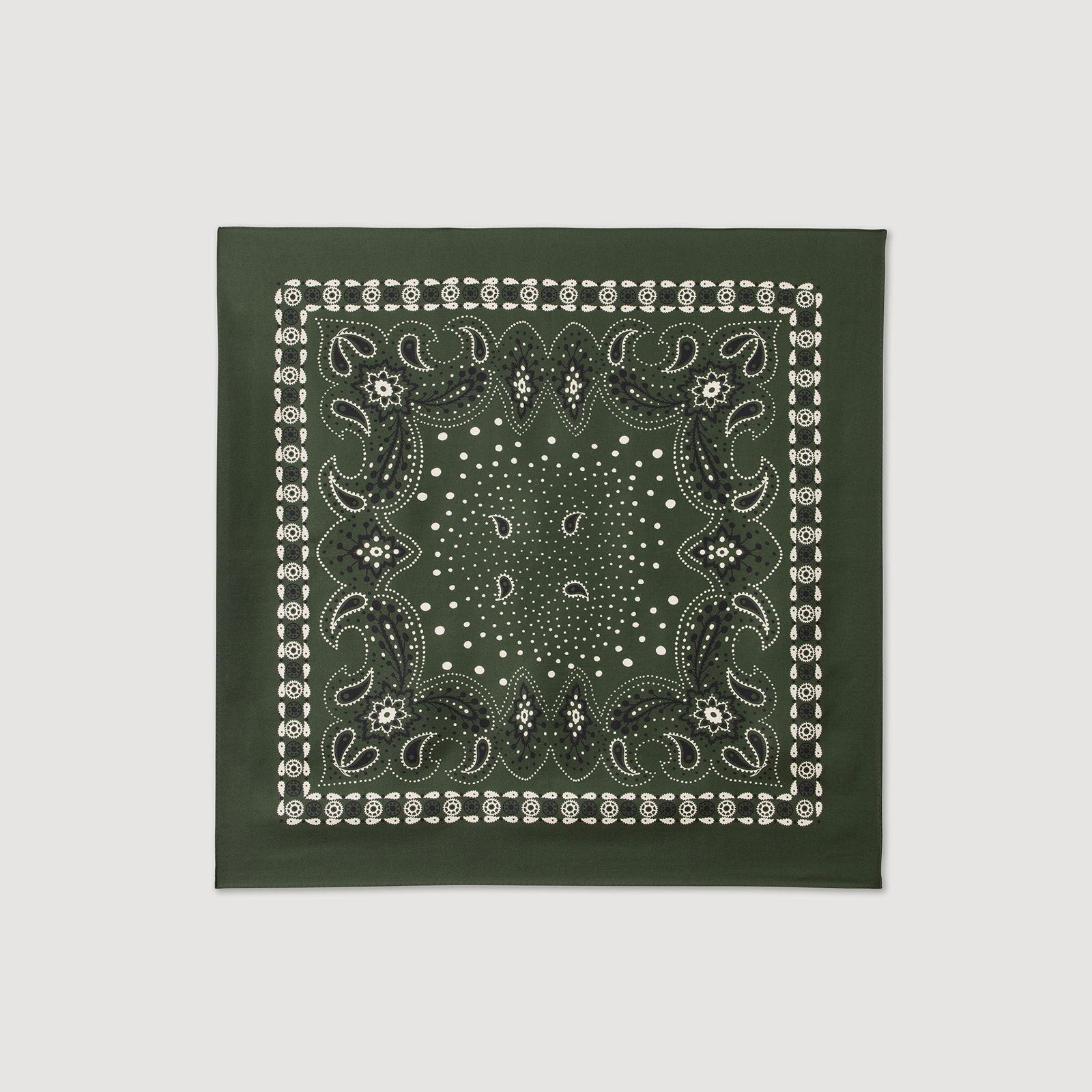 SANDRO Silk Bandana Print Scarf | endource