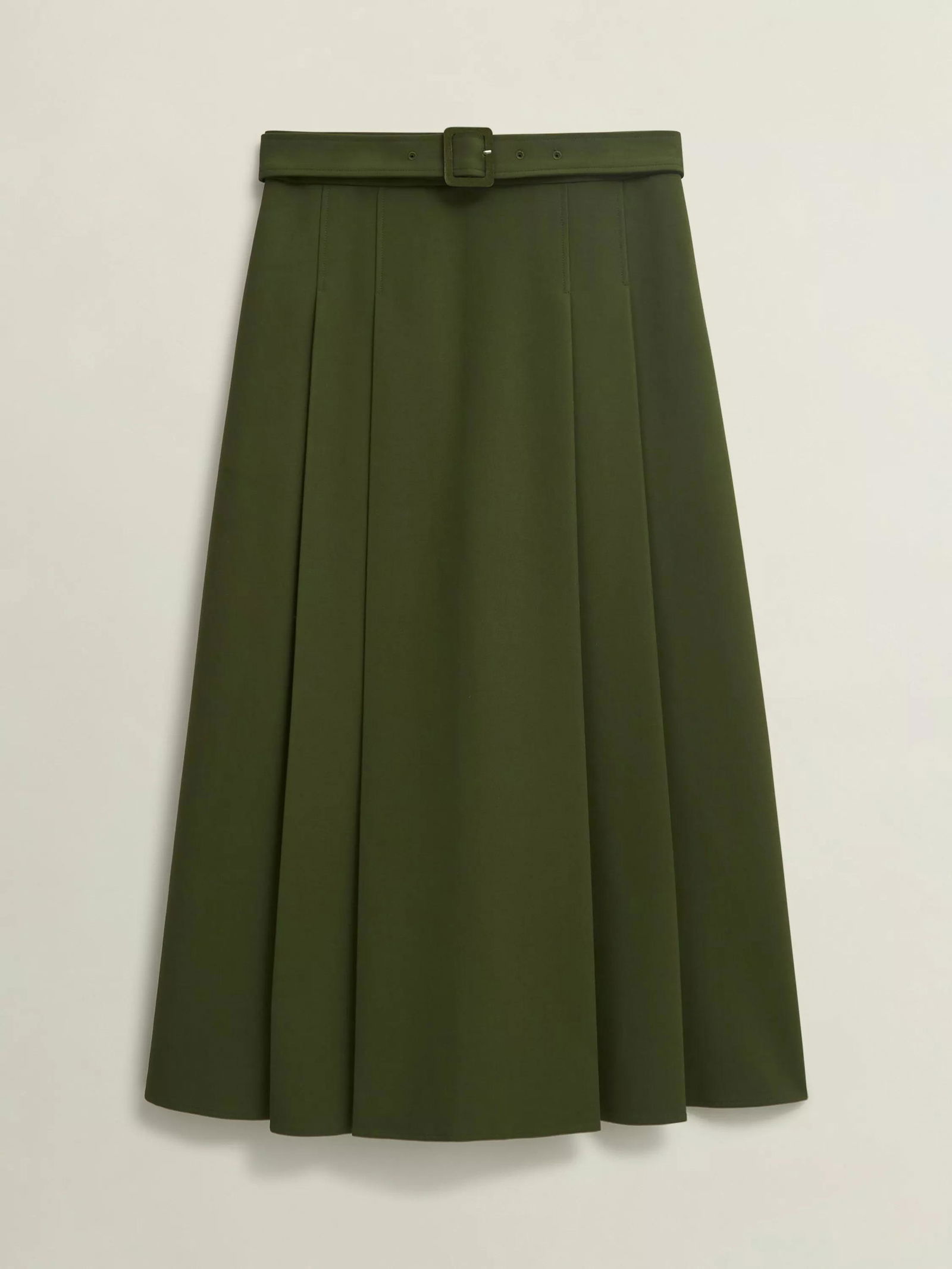 Pleated A line midi skirt for women 2370# - XiaoLizi