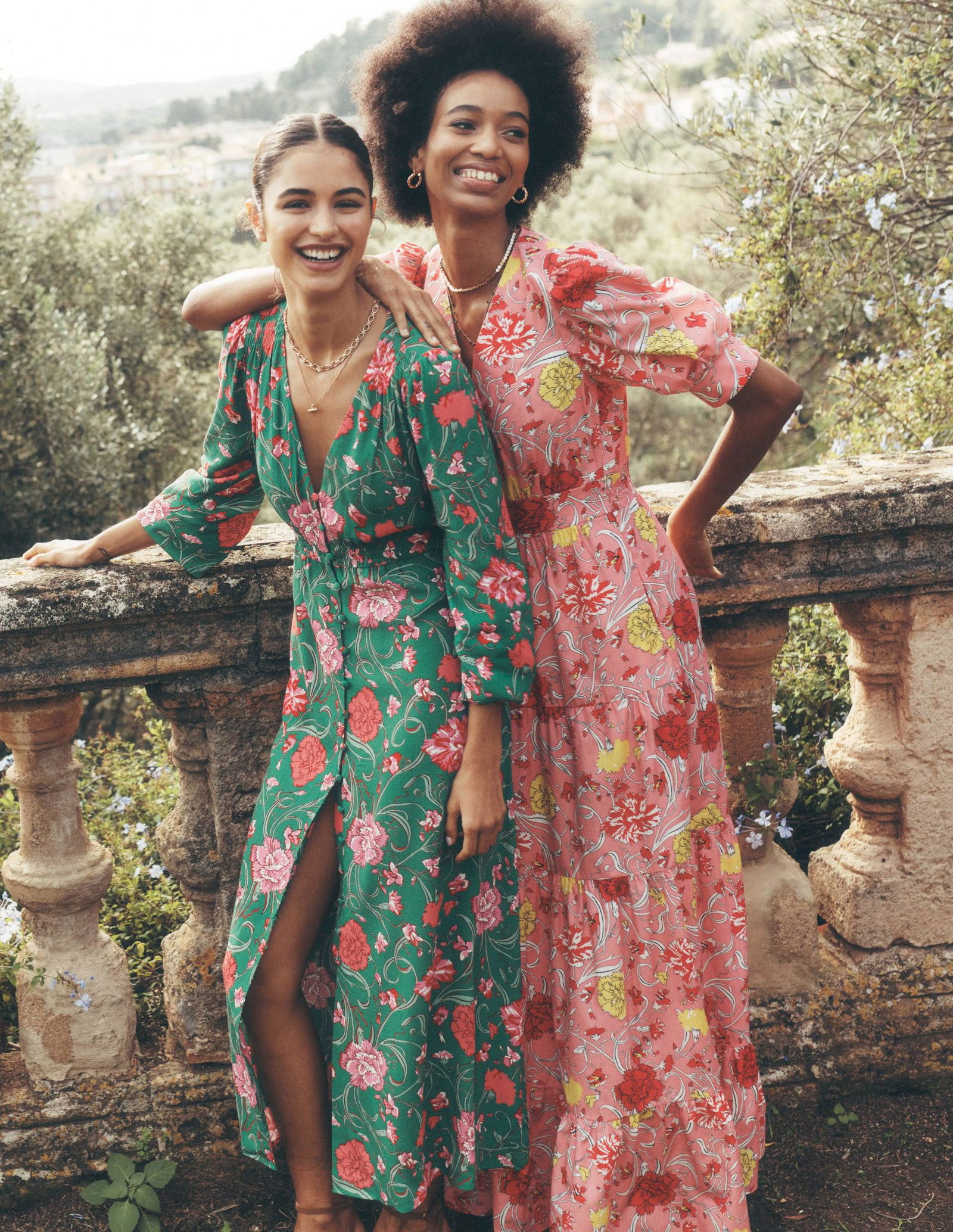 bella puff sleeve maxi dress BODEN Bella Puff Sleeve Maxi Dress