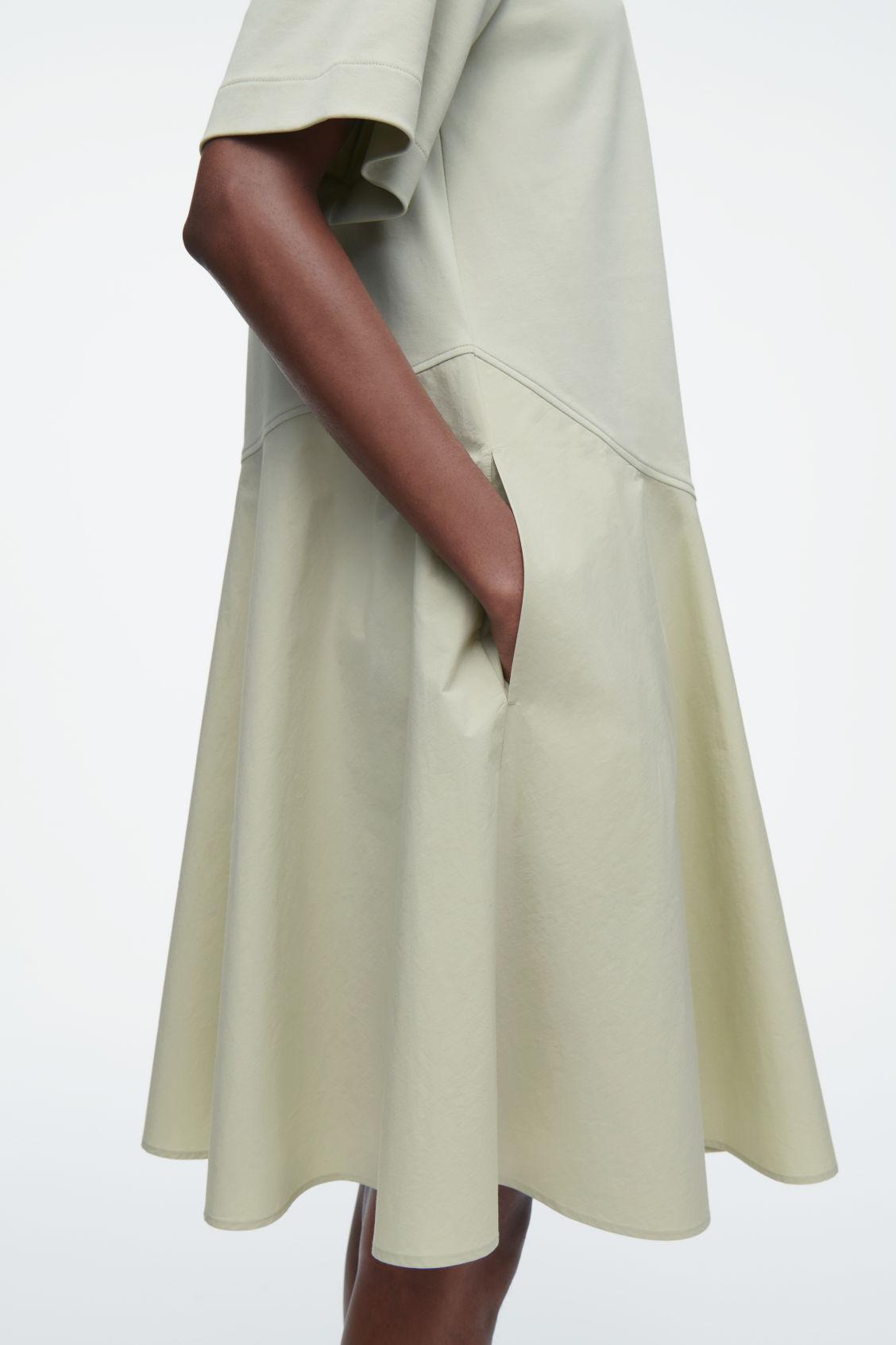 cos asymmetric mini t-shirt dress COS Asymmetric T-Shirt Dress