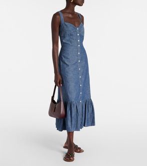 POLO RALPH LAUREN Denim Halter Dress | endource