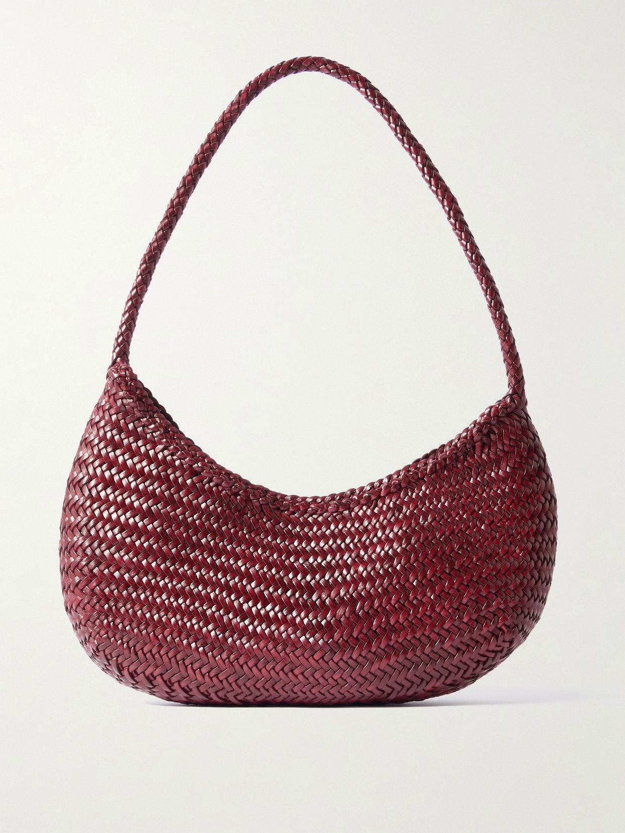 DRAGON DIFFUSION Nova Luna Woven Leather Shoulder Bag | endource