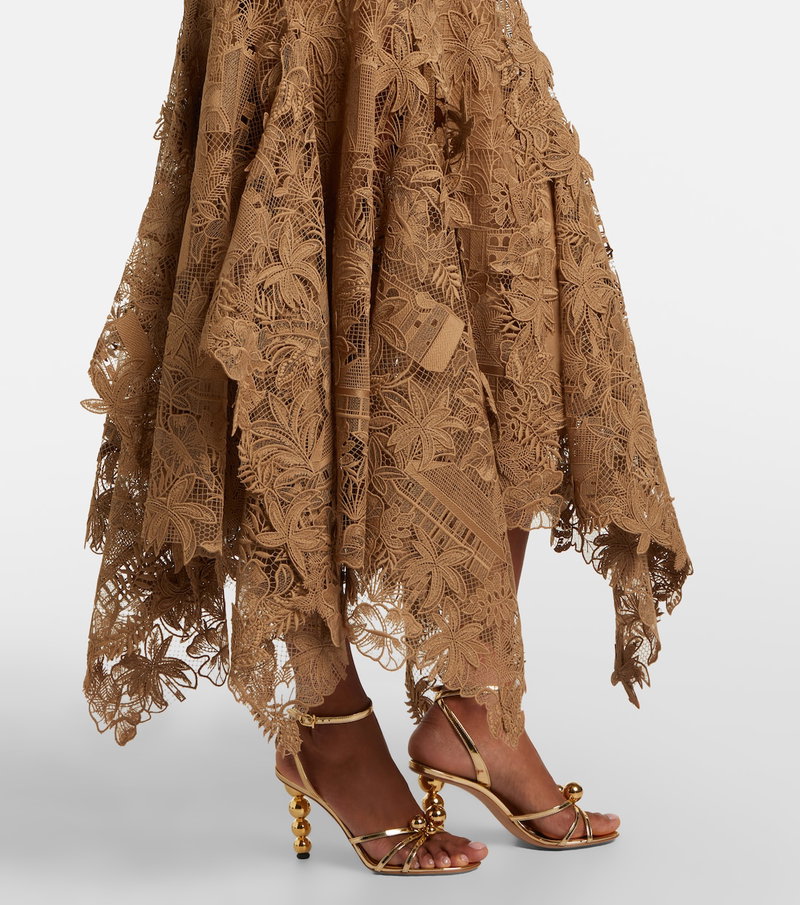 women's casual fall dresses Guipure lace midi dress – Piajeh Boutique